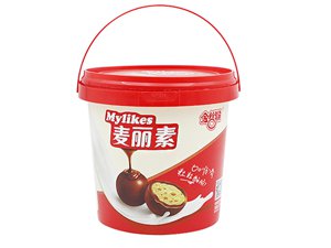 Seau IML avec couvercle 1200ml, couleur rouge, CX039C