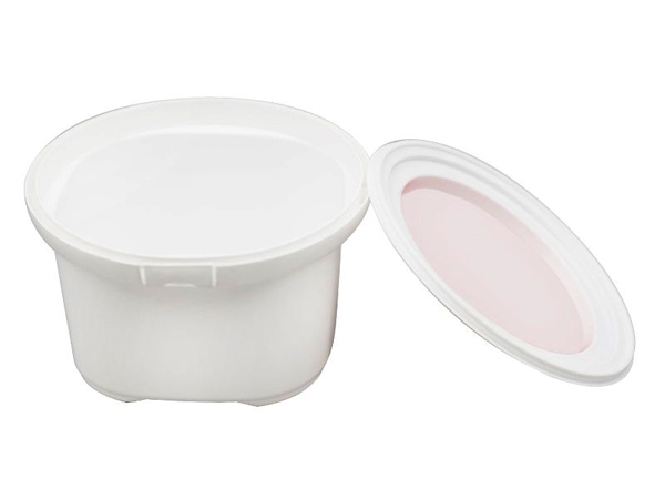Seau IML avec couvercle 700ml, couleur blanche, CX038