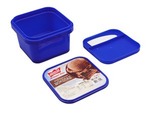 Contenant IML avec couvercle et cuillère en plastique 1200ml, récipient pour crème glacée, CX026