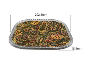 Assiettes jetable en plastique IML,  202.8mm*202.8mm, CX078