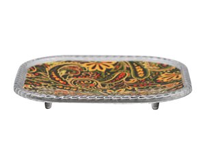 Assiettes jetable en plastique IML, 202.8mm*202.8mm, CX078
