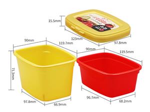Pot à sauce avec couvercle IML 250ml, Boîte à sauce avec couvercle, CX107B