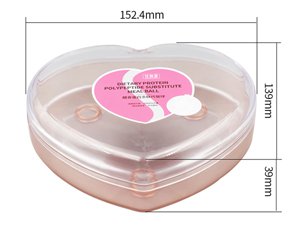 Boîte IML avec couvercle 330ml, Contenant en forme de coeur, CX049