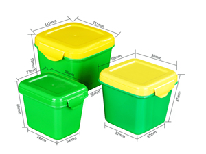 Contenant IML avec couvercle 300ml/500m/800ml, CX001
