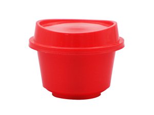 Gobelet à portion IML avec couvercle 80ml,Couleur Rouge, CX010