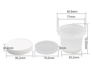 Gobelet IML avec couvercle 200ml, CX074B