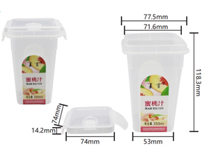 Gobelet à portion IML avec couvercle 380ml, CX083