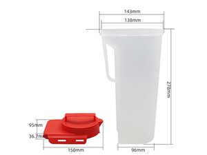 Gobelet à portion IML avec couvercle 2000ml, CX084
