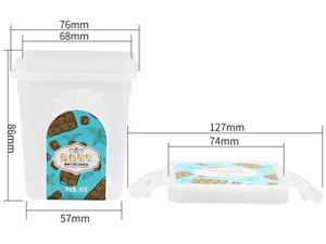 Récipient pour crème glacée avec couvercle 280ml, CX009-2