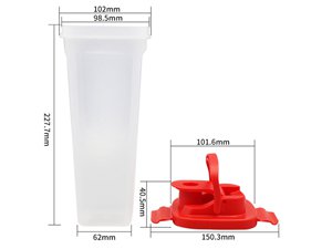 Gobelet à portion IML avec couvercle 1000ml, CX031B