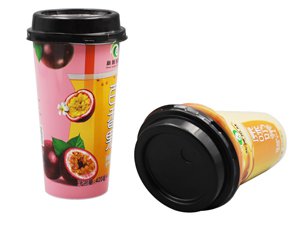 Gobelet à portion IML avec couvercle 420ml, CX012