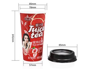 Gobelet à portion IML avec couvercle 400ml, CX018