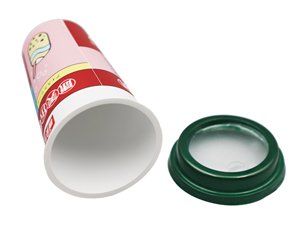 Gobelet à portion IML avec couvercle 400ml, CX018