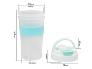 Gobelet à portion IML avec couvercle 500ml, CX109