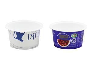 Contenant plastique rond IML 42ml, Tasse plastique ronde, CX105