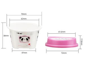 Pots de yaourt avec couvercle IML 80ml, CX135