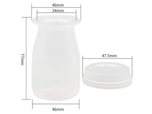 Boîtes IML en plastique avec couvercle 110ml, CX006B