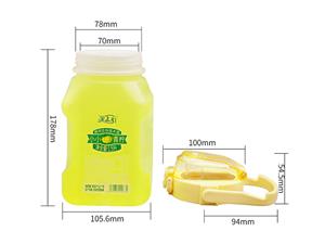 Bouteille en plastique avec couvercle IML 1500ml, Bouteille d'eau avec couvercle, CX134A 