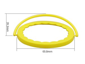 Couvercle de Gobelet Rond IML Ø69.8mm, Avec Poignée, CX022